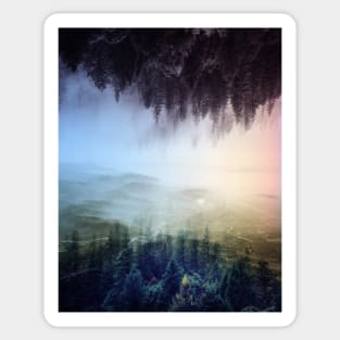 Misty forest , Foggy forest , final fantasy, wanderlust art Sticker